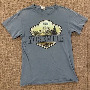 blue short sleeve yosemite tee shirt